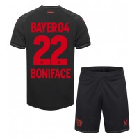 Dětský fotbalový dres Bayer Leverkusen Victor Boniface #22 2023-24 Domácí Krátký Rukáv (+ trenýrky)